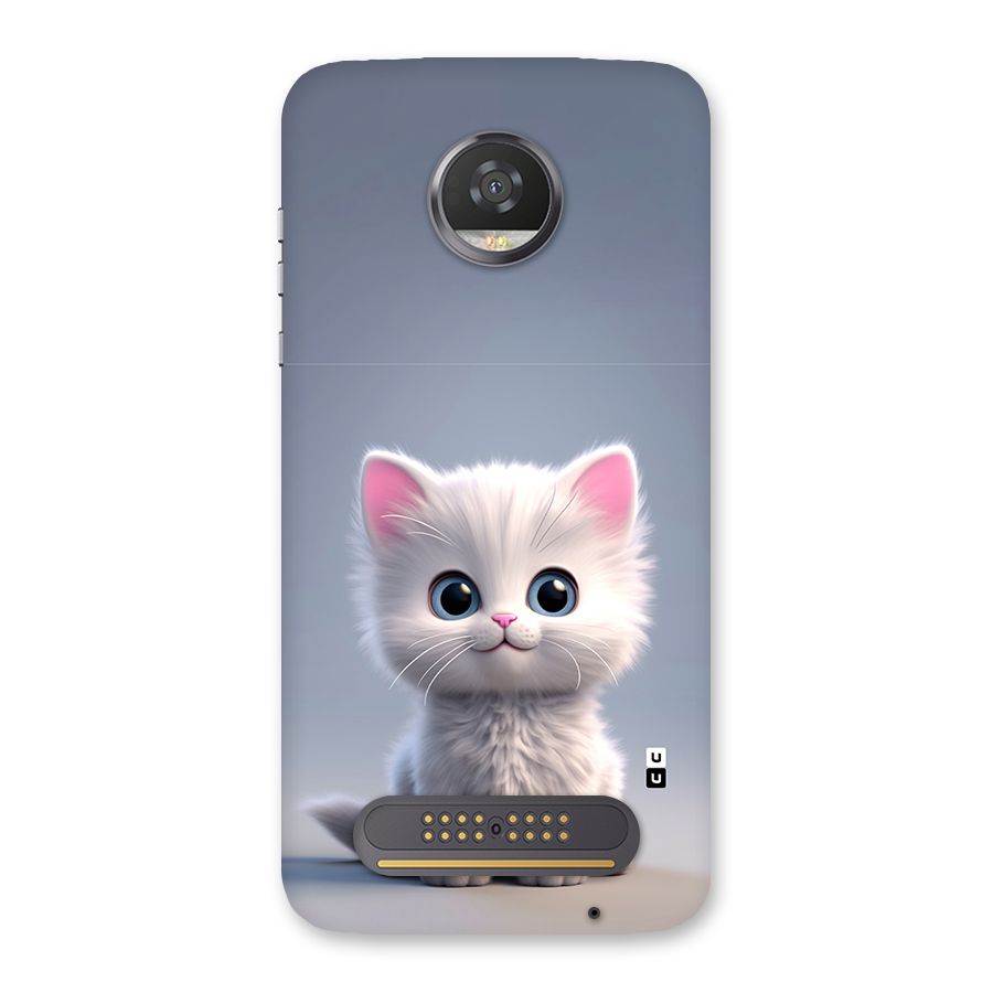 Cute Kitten Sitting Back Case for Moto Z2 Play