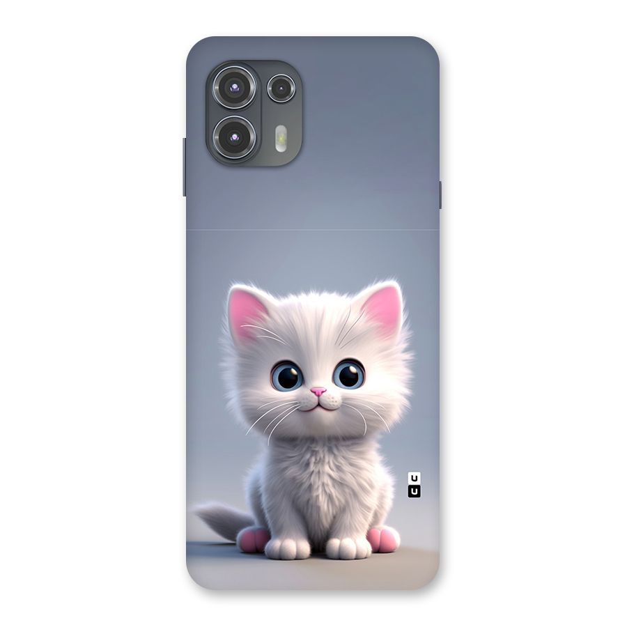 Cute Kitten Sitting Back Case for Motorola Edge 20 Fusion