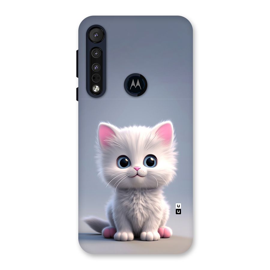 Cute Kitten Sitting Back Case for Motorola One Macro