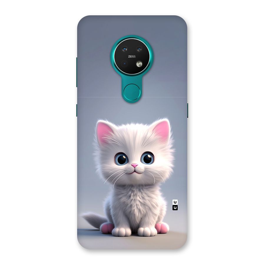 Cute Kitten Sitting Back Case for Nokia 7.2