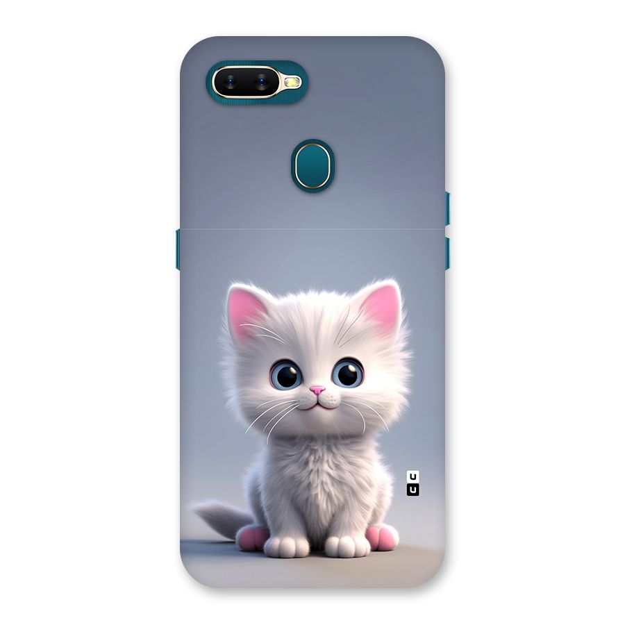 Cute Kitten Sitting Back Case for Oppo A12