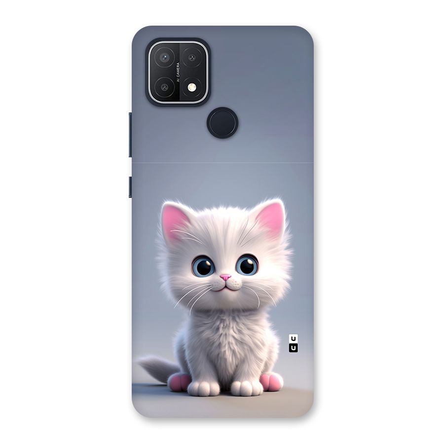 Cute Kitten Sitting Back Case for Oppo A15s