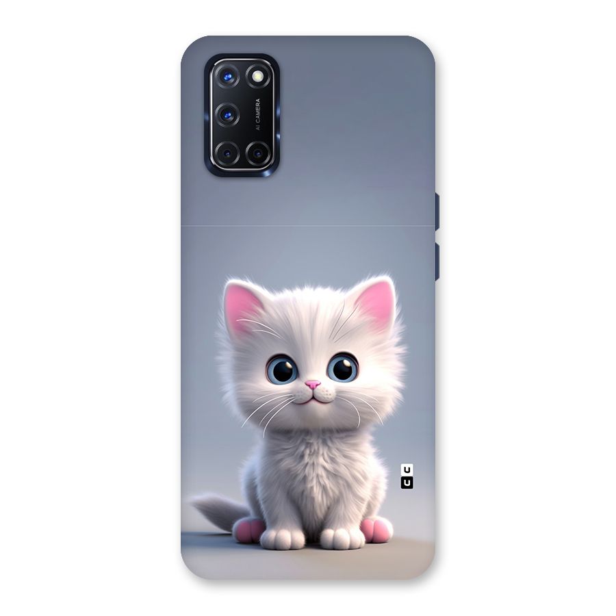 Cute Kitten Sitting Back Case for Oppo A52