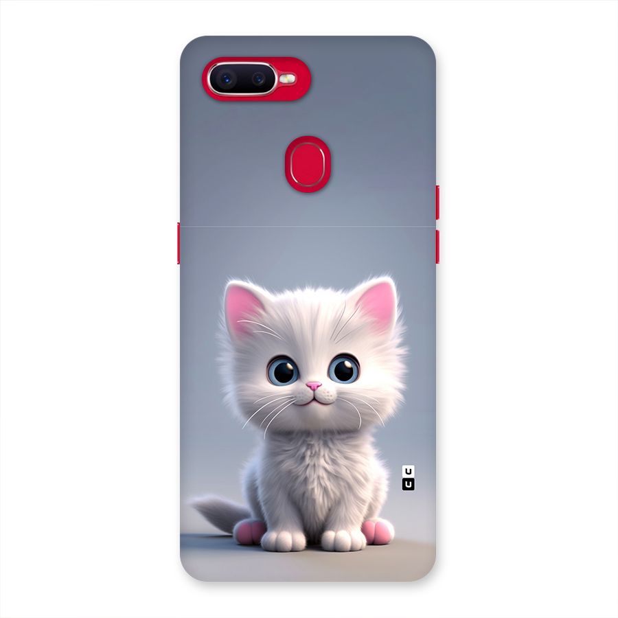 Cute Kitten Sitting Back Case for Oppo F9 Pro