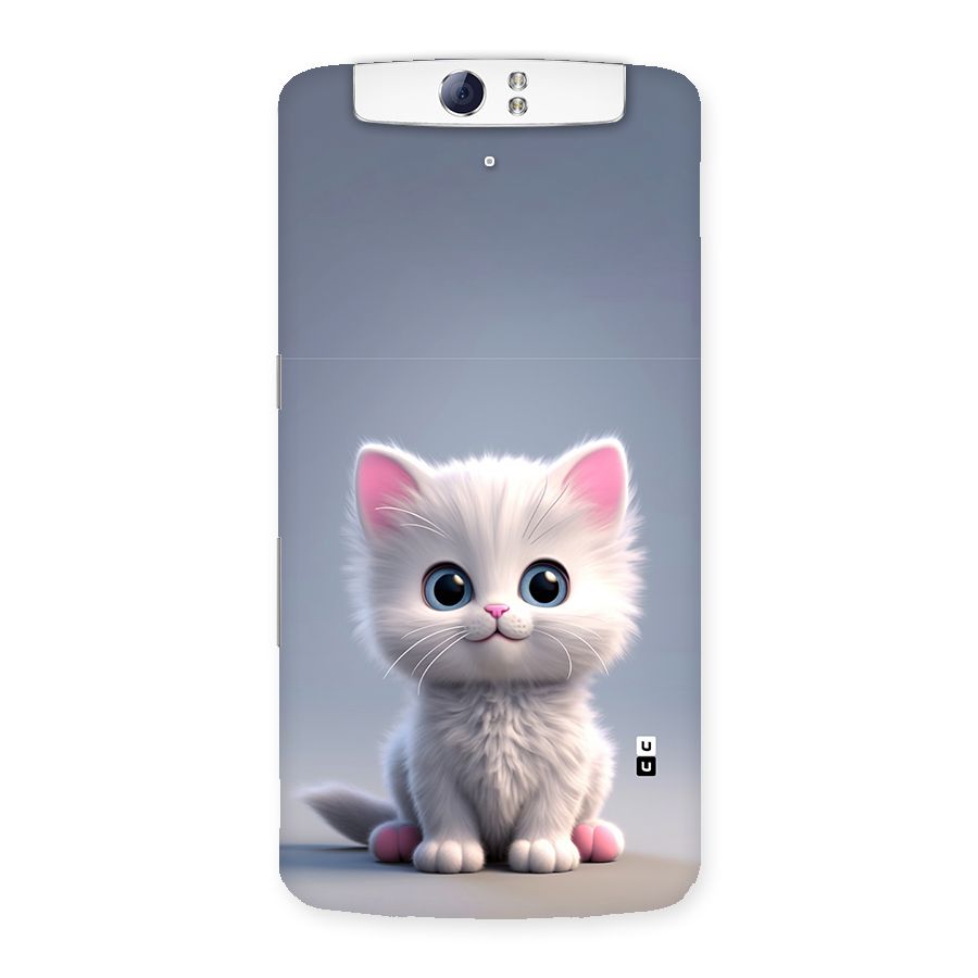 Cute Kitten Sitting Back Case for Oppo N1