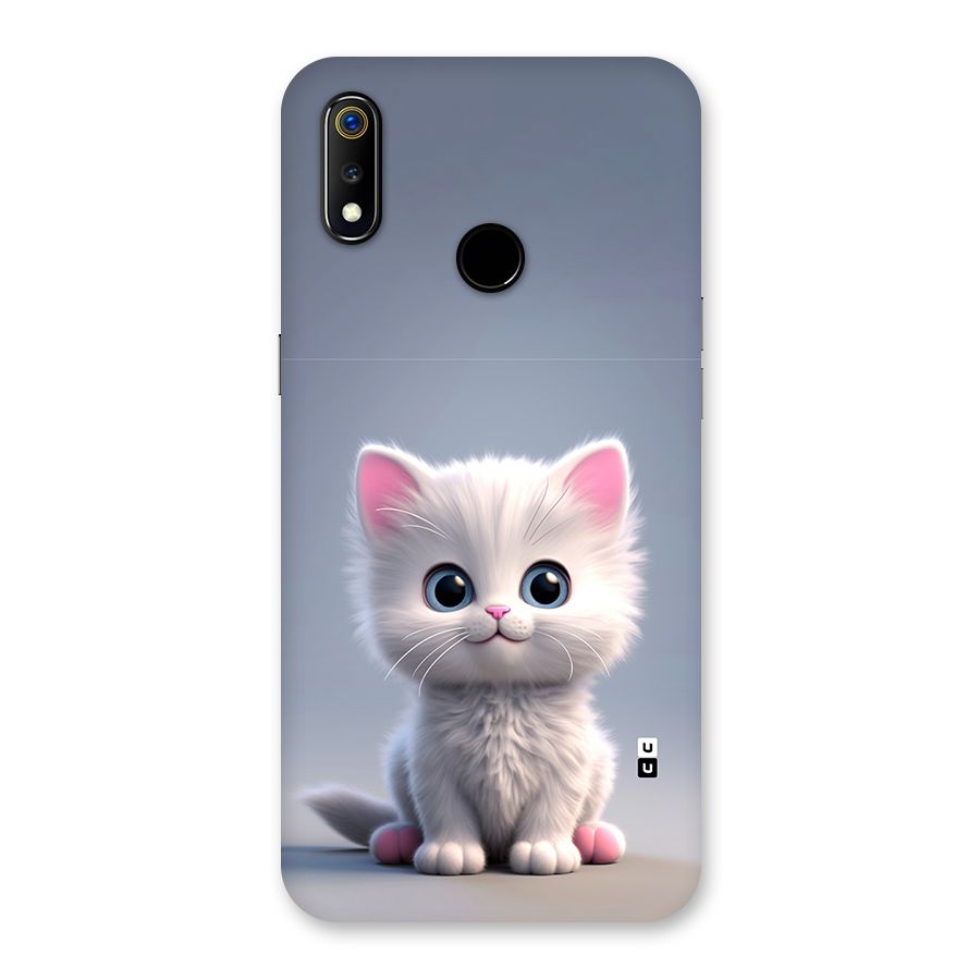 Cute Kitten Sitting Back Case for Realme 3