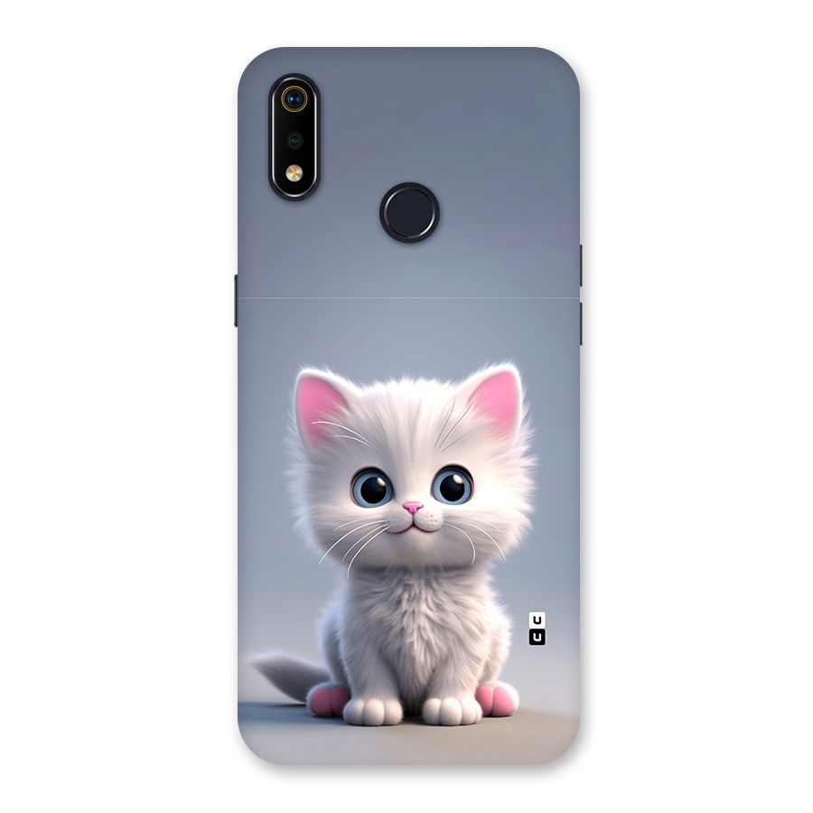 Cute Kitten Sitting Back Case for Realme 3i