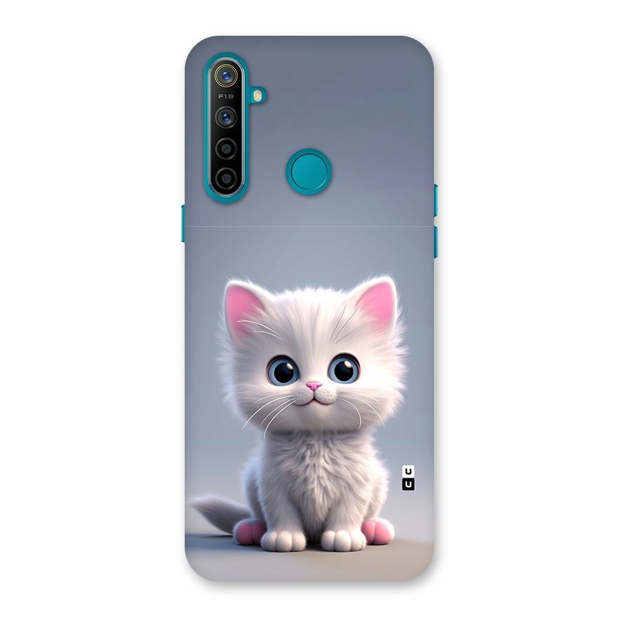 Cute Kitten Sitting Back Case for Realme 5i