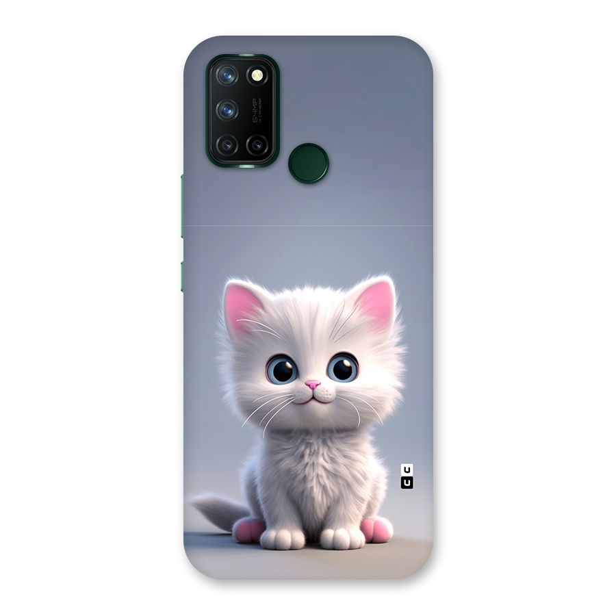Cute Kitten Sitting Back Case for Realme 7i