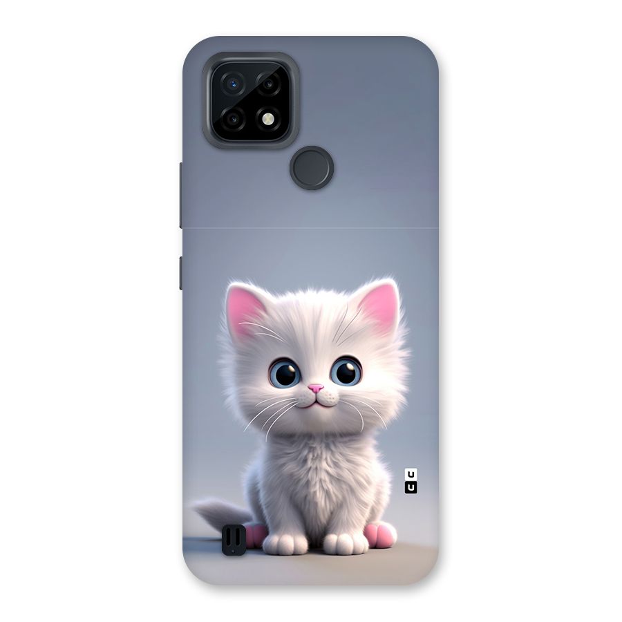 Cute Kitten Sitting Back Case for Realme C21
