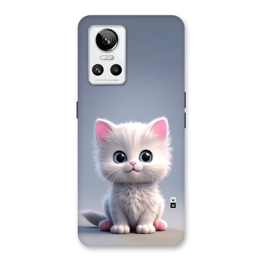 Cute Kitten Sitting Back Case for Realme GT Neo 3