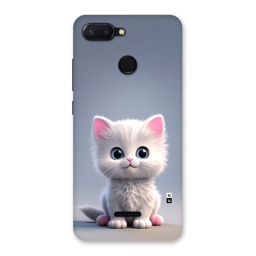 Cute Kitten Sitting Back Case for Redmi 6