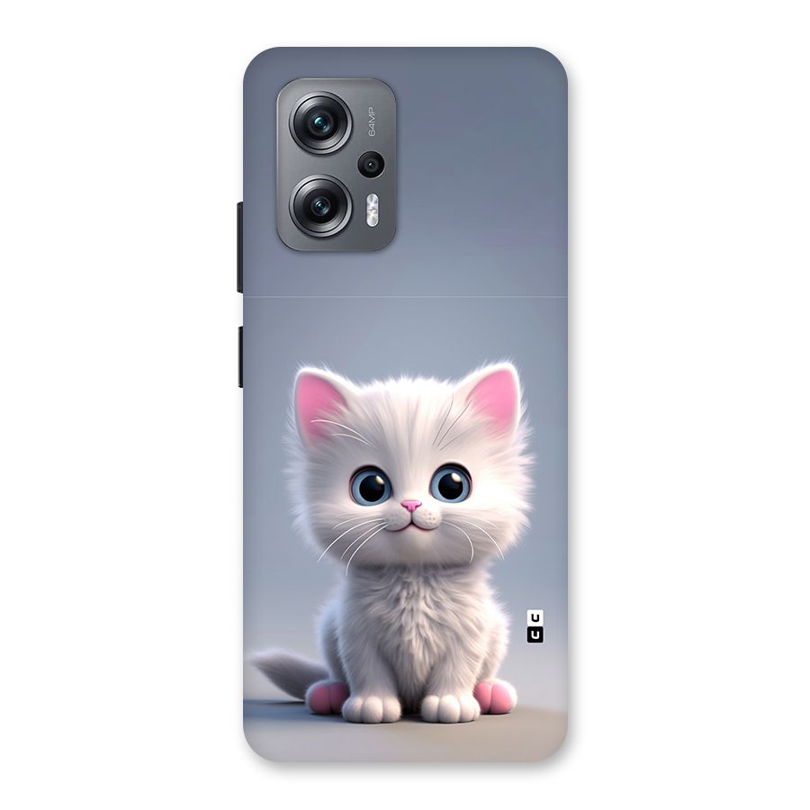 Cute Kitten Sitting Back Case for Redmi K50i