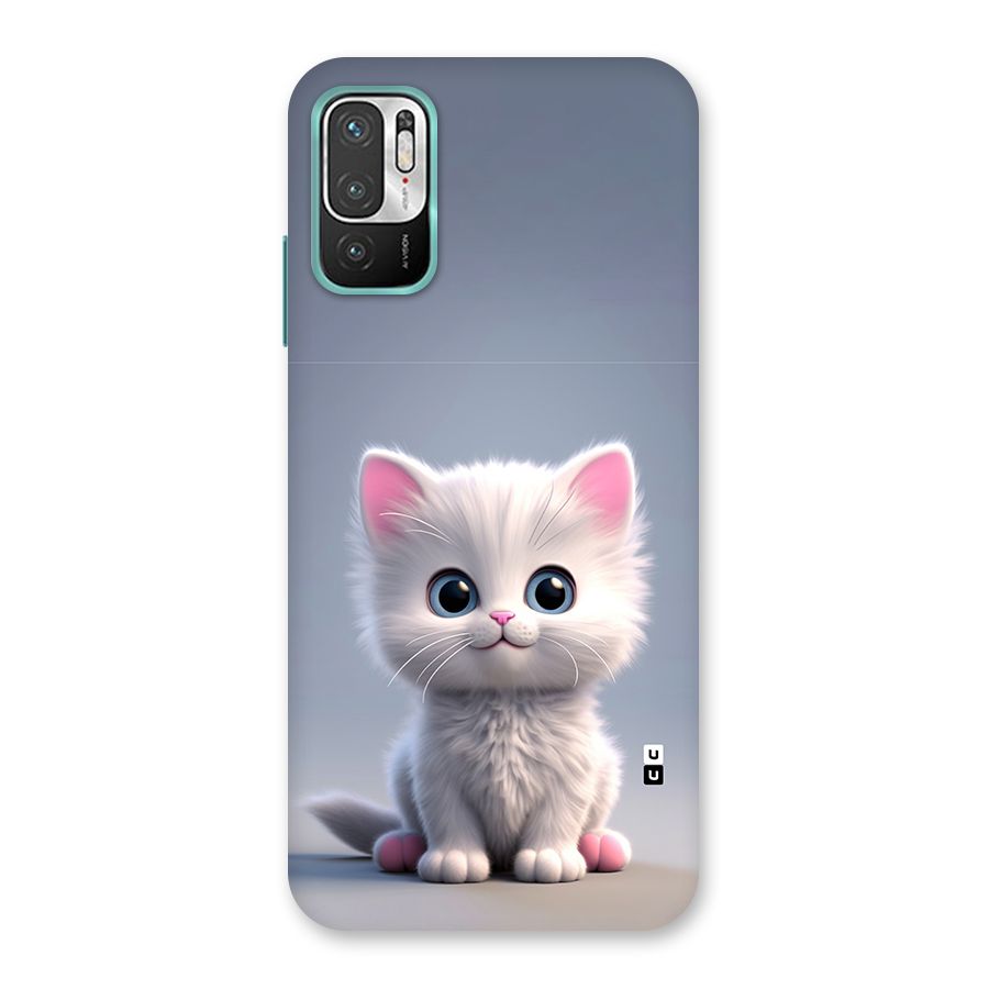 Cute Kitten Sitting Back Case for Redmi Note 10T 5G