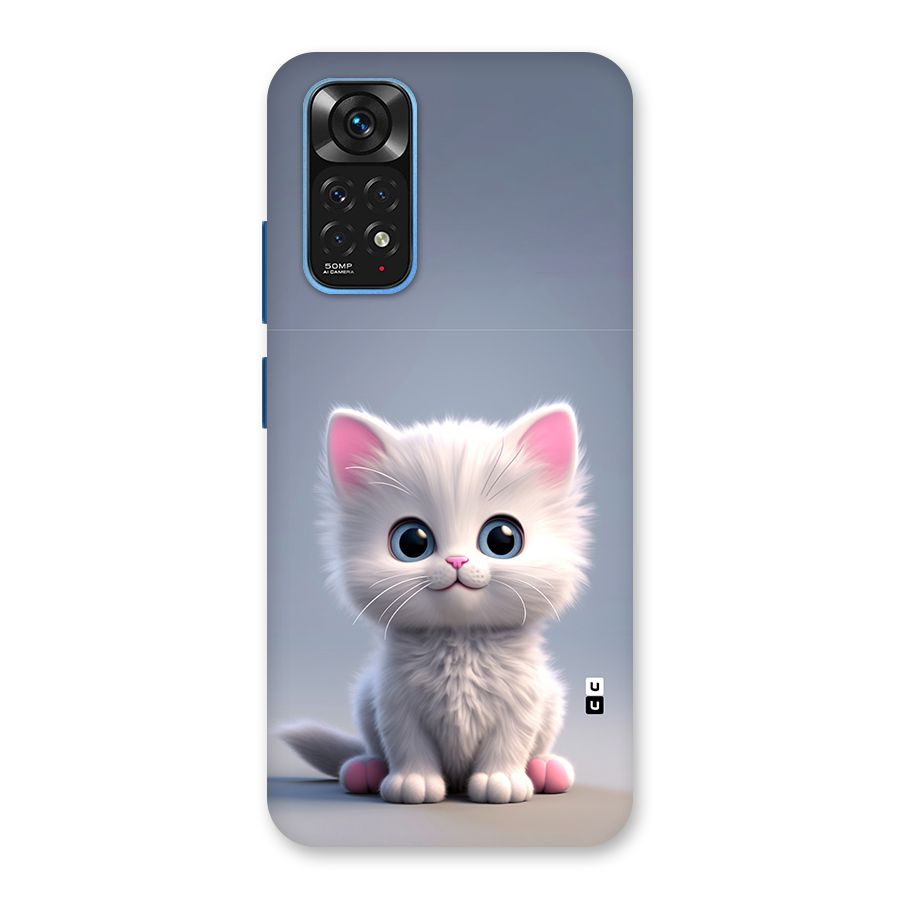 Cute Kitten Sitting Back Case for Redmi Note 11S