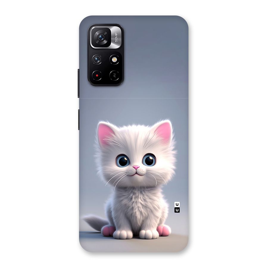 Cute Kitten Sitting Back Case for Redmi Note 11T 5G