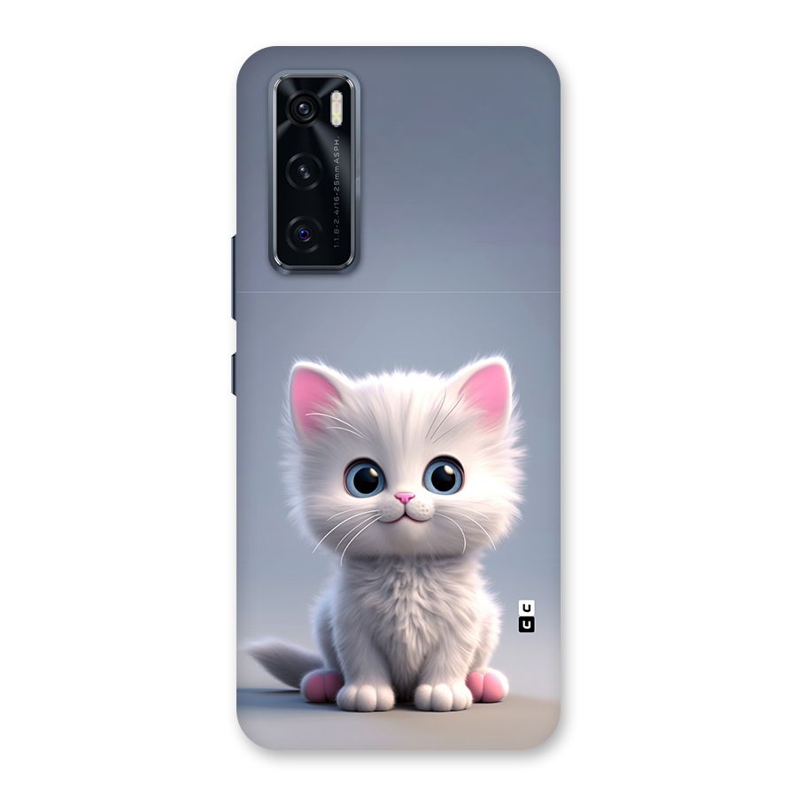 Cute Kitten Sitting Back Case for Vivo V20 SE