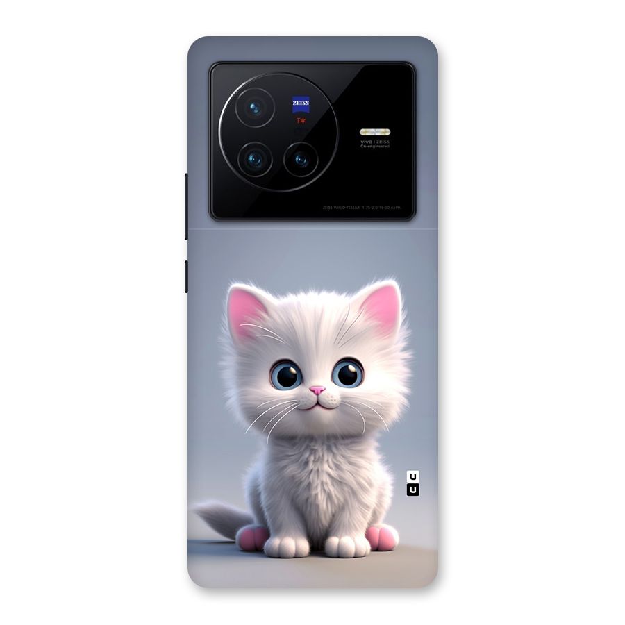 Cute Kitten Sitting Back Case for Vivo X80