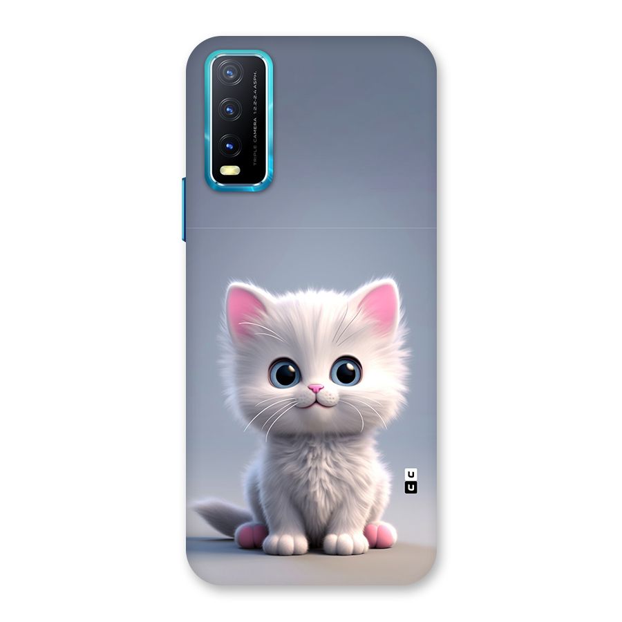Cute Kitten Sitting Back Case for Vivo Y20A
