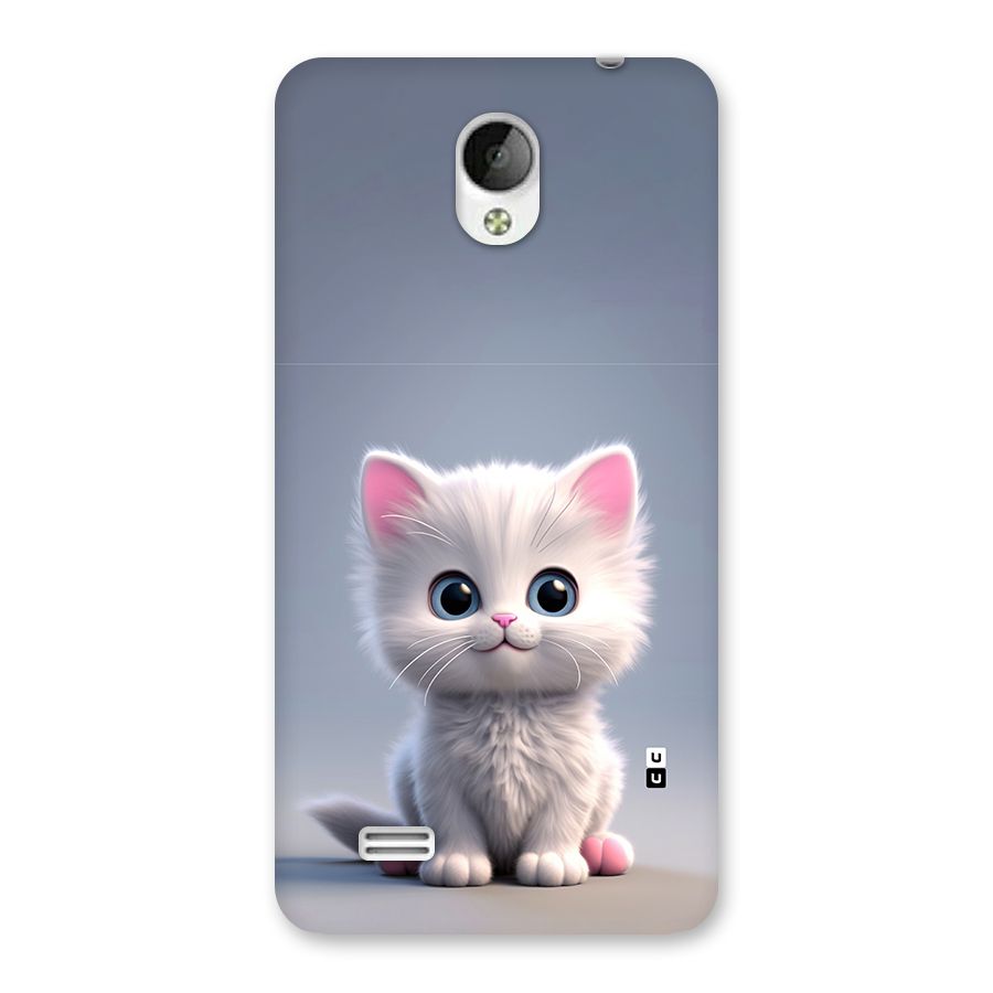 Cute Kitten Sitting Back Case for Vivo Y21