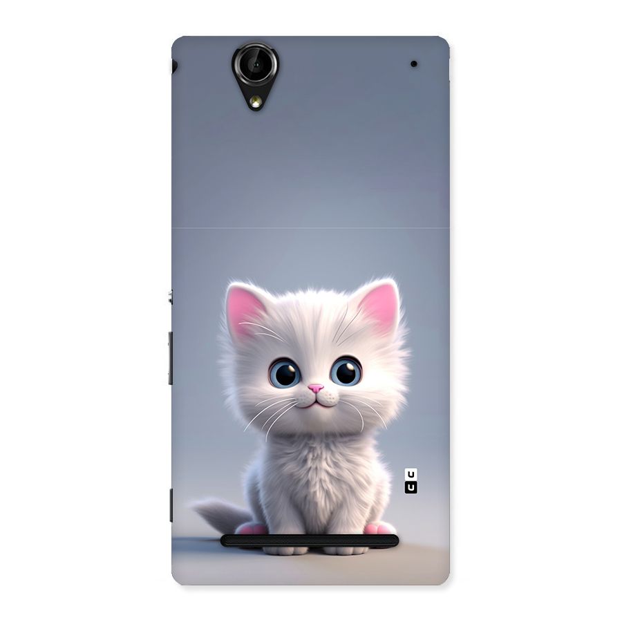 Cute Kitten Sitting Back Case for Xperia T2