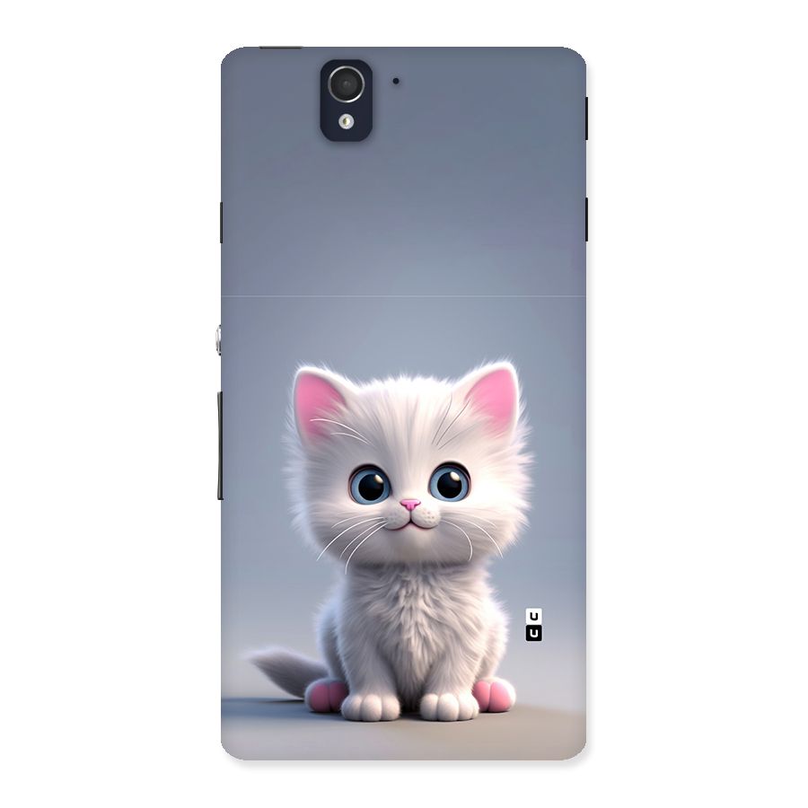 Cute Kitten Sitting Back Case for Xperia Z