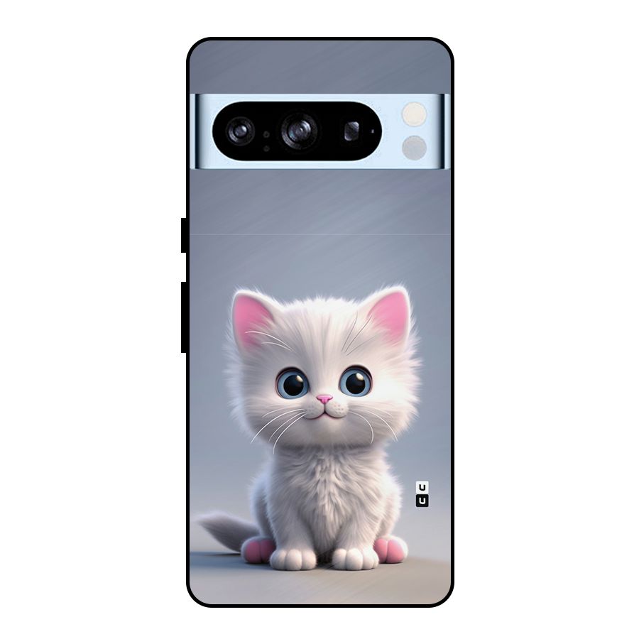 Cute Kitten Sitting Metal Back Case for Google Pixel 8 Pro
