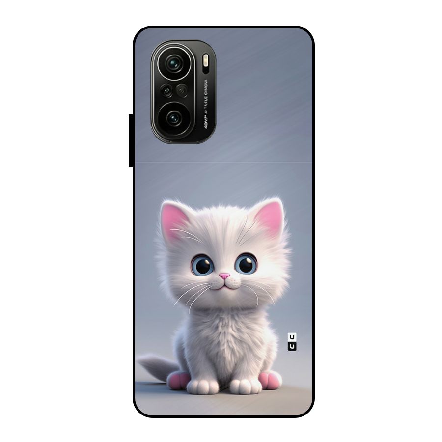 Cute Kitten Sitting Metal Back Case for Mi 11X Pro