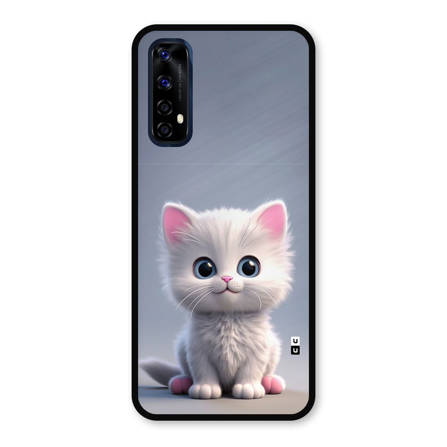 Cute Kitten Sitting Metal Back Case for Realme Narzo 20 Pro
