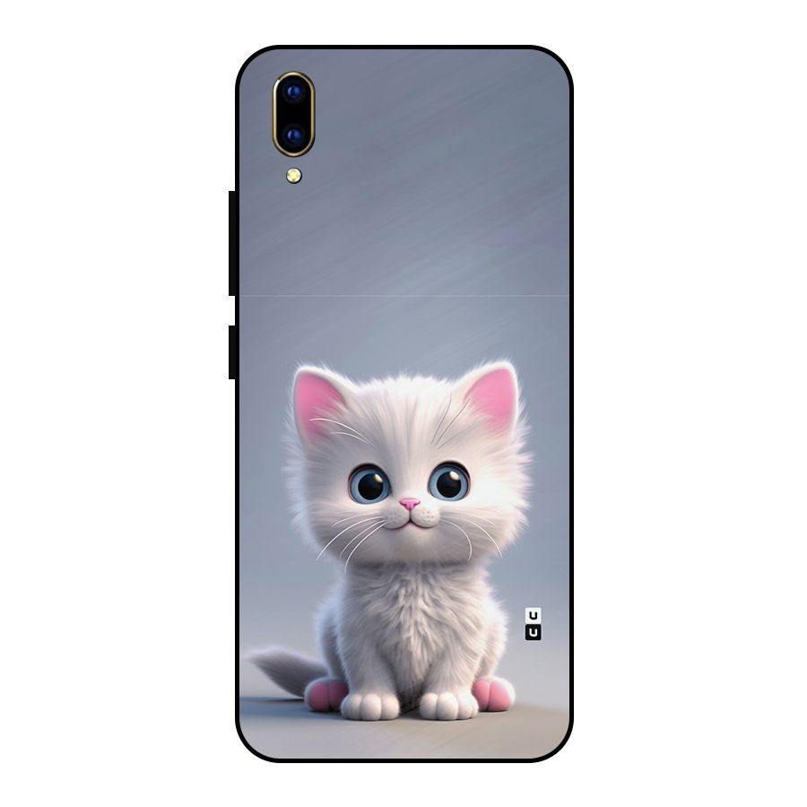 Cute Kitten Sitting Metal Back Case for Vivo V11 Pro
