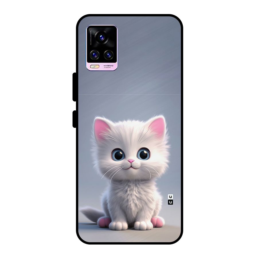Cute Kitten Sitting Metal Back Case for Vivo V20 Pro
