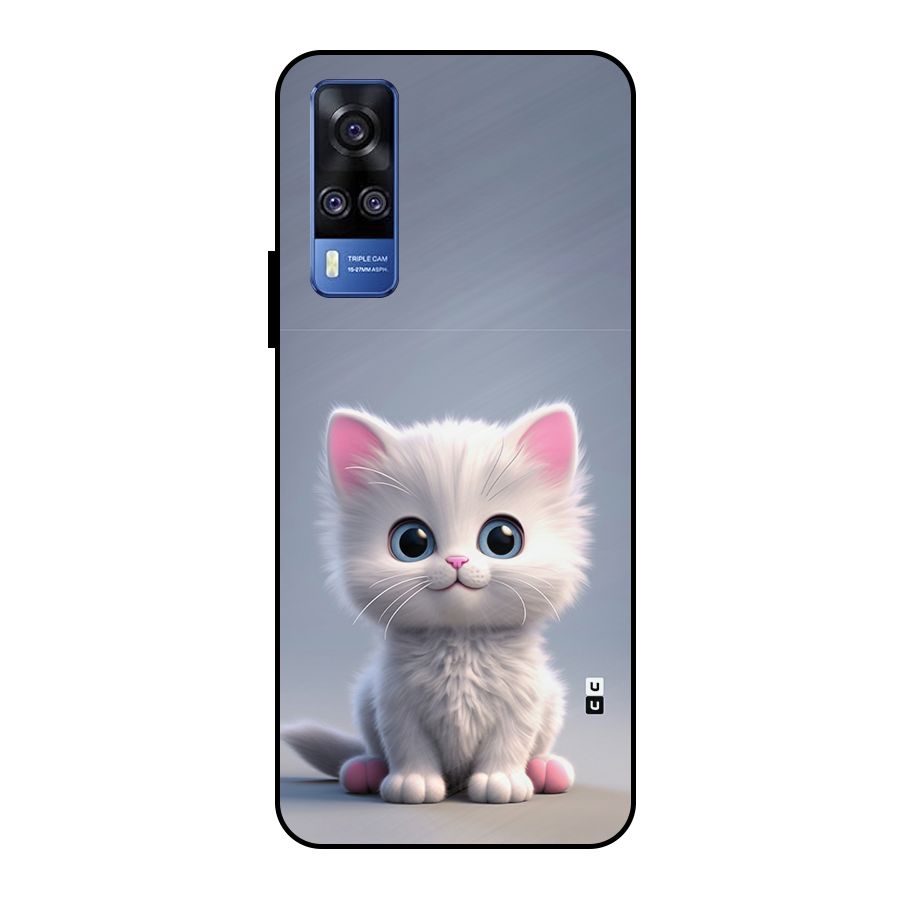 Cute Kitten Sitting Metal Back Case for Vivo Y51