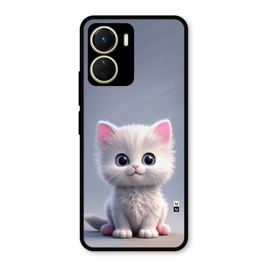 Cute Kitten Sitting Metal Back Case for Vivo Y56