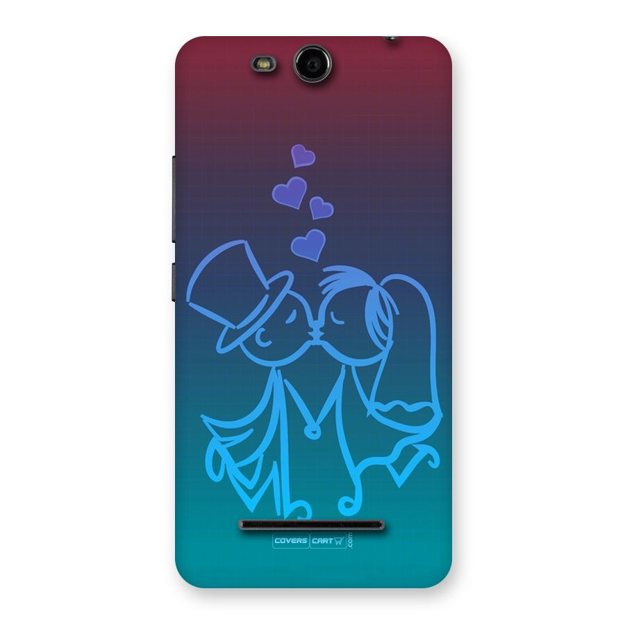 Cute Love Back Case for Micromax Canvas Juice 3 Q392