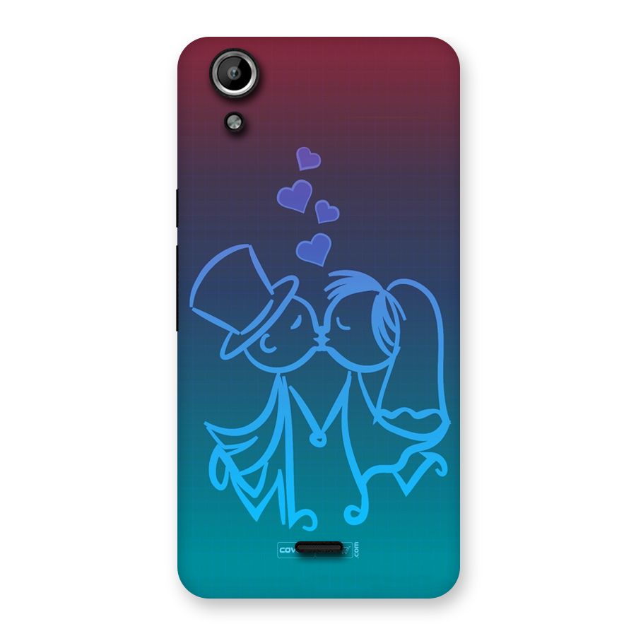 Cute Love Back Case for Micromax Canvas Selfie Lens Q345