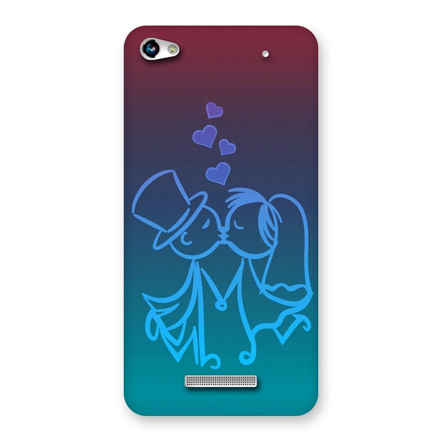 Cute Love Back Case for Micromax Hue 2