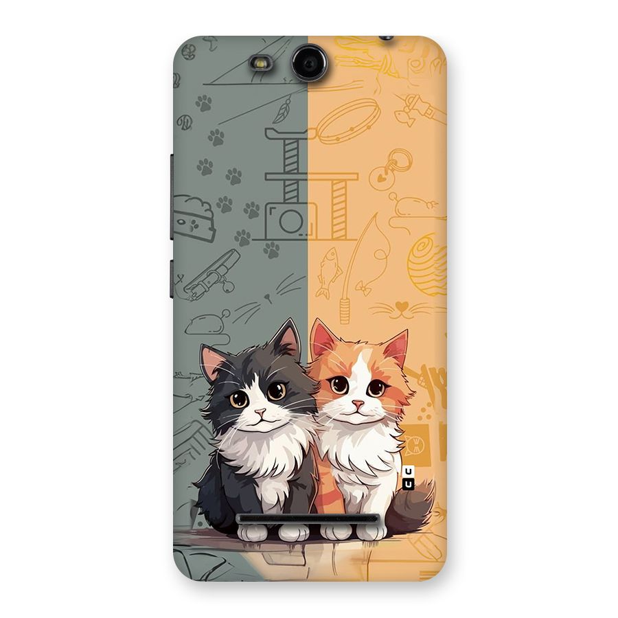 Cute Lovely Cats Back Case for Canvas Juice 3 Q392