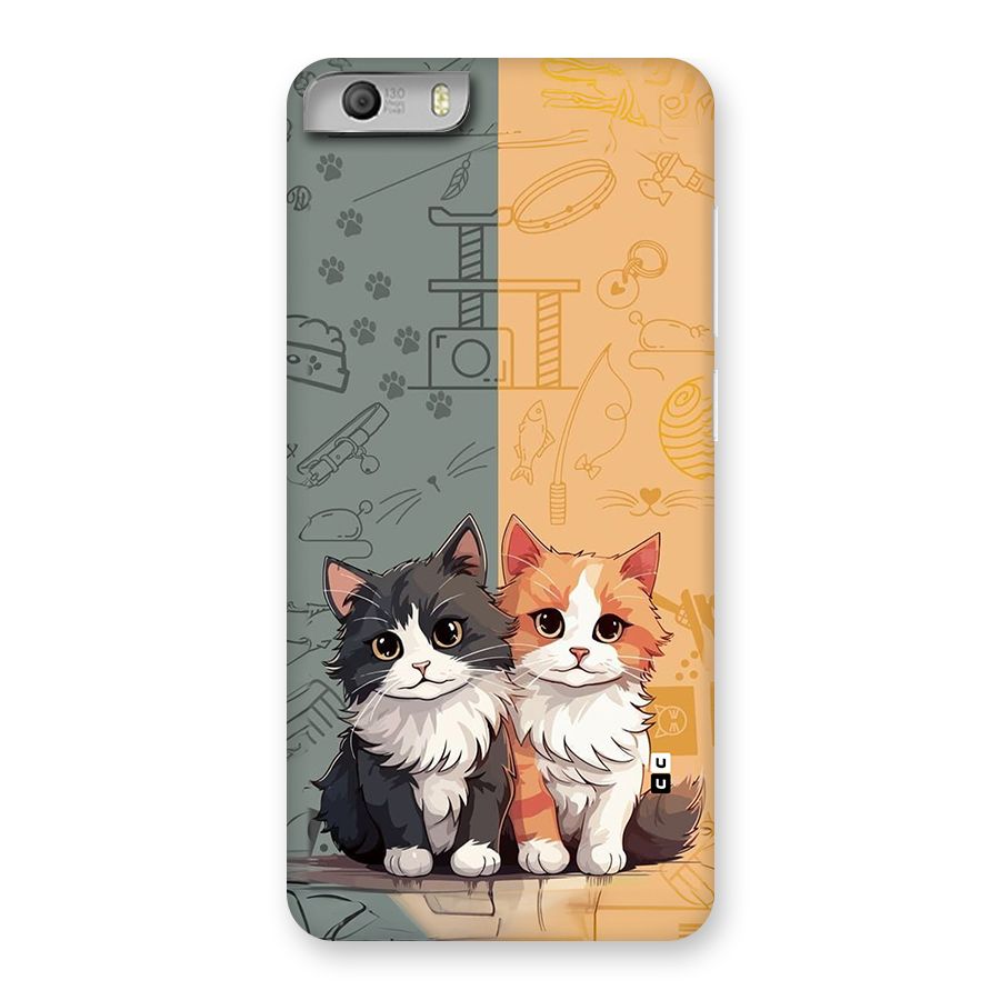 Cute Lovely Cats Back Case for Canvas Knight 2