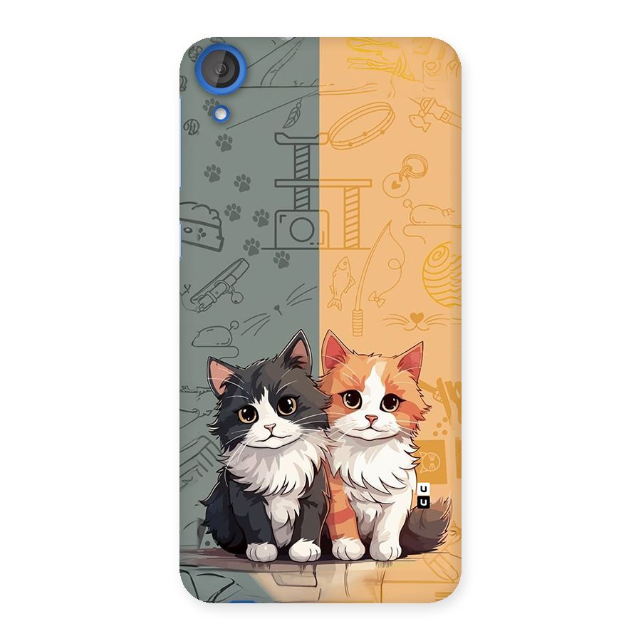 Cute Lovely Cats Back Case for Desire 820