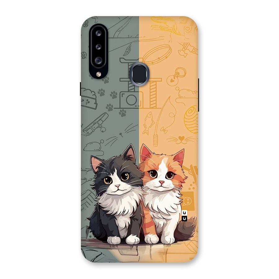 Cute Lovely Cats Back Case for Galaxy A20s