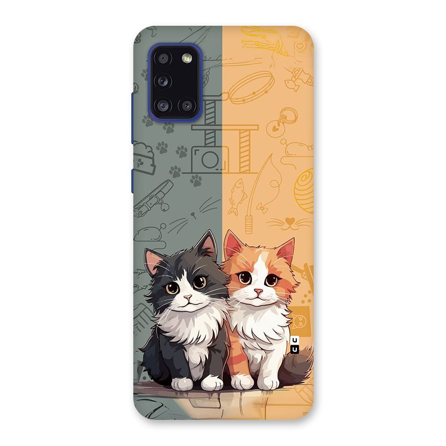 Cute Lovely Cats Back Case for Galaxy A31