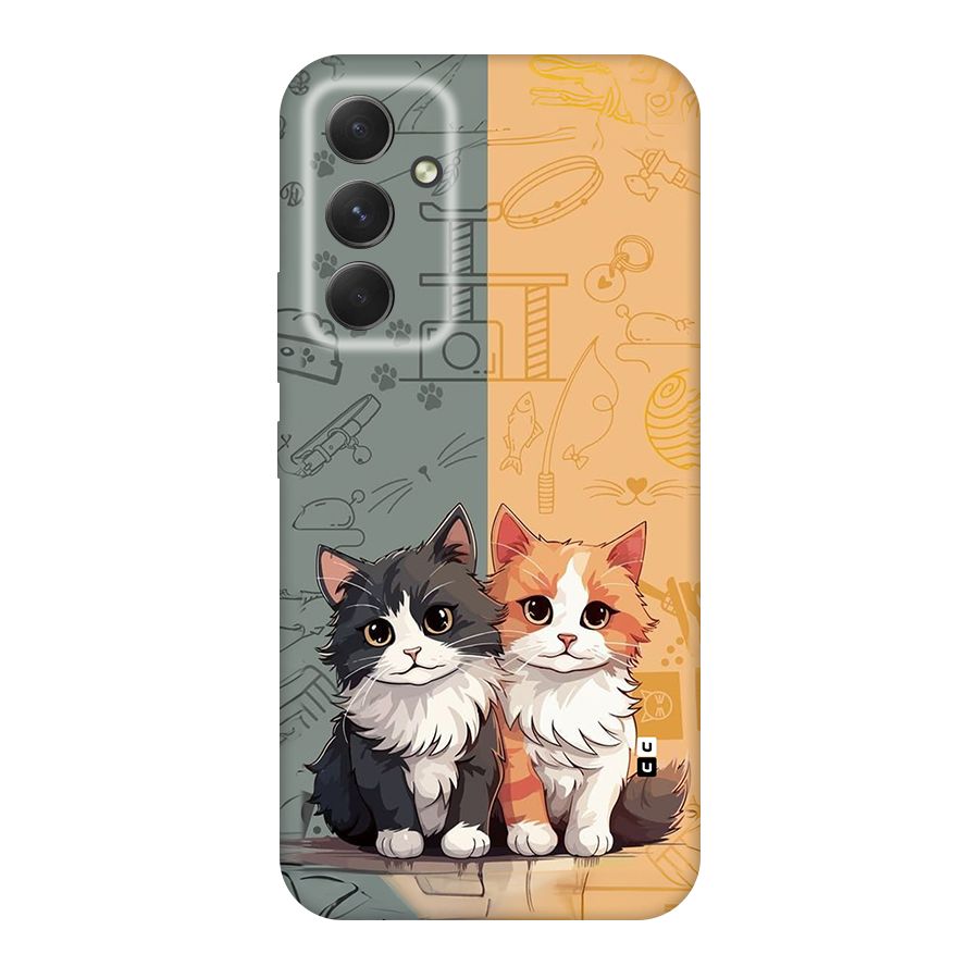 Cute Lovely Cats Back Case for Galaxy A54