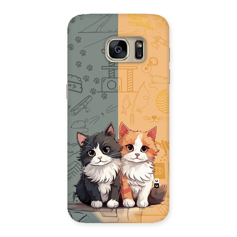 Cute Lovely Cats Back Case for Galaxy S7