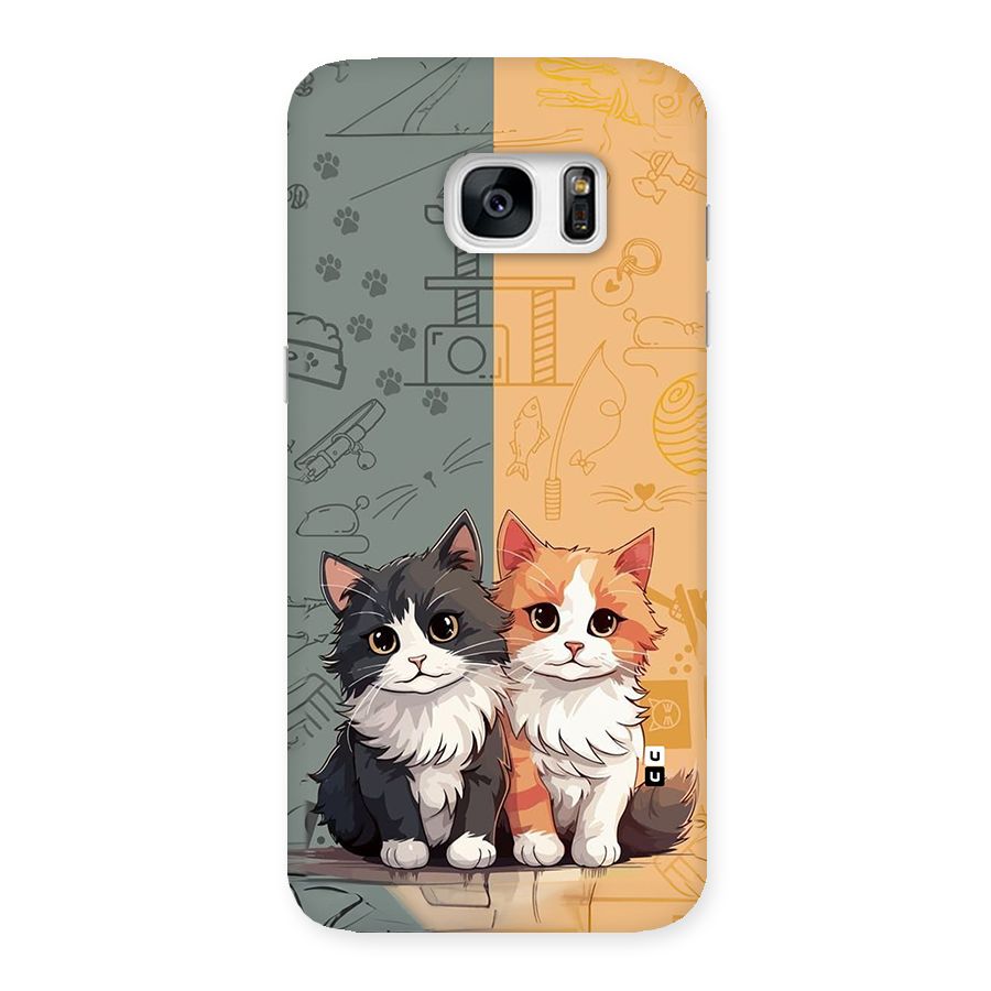 Cute Lovely Cats Back Case for Galaxy S7 Edge