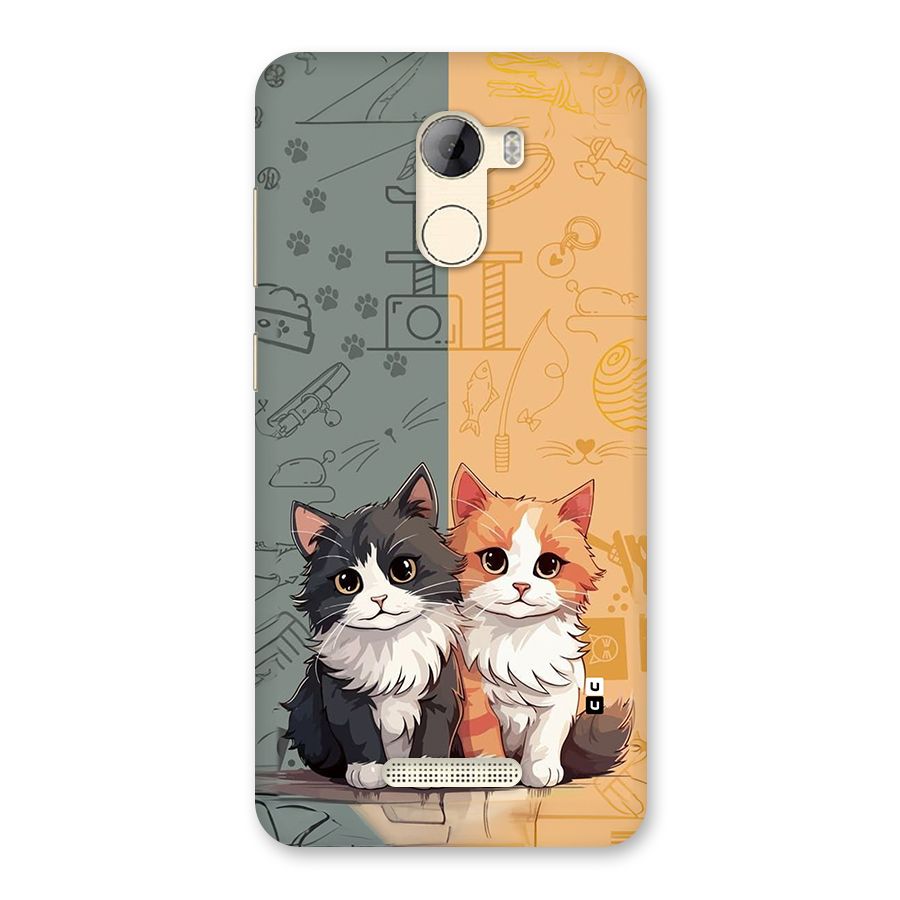 Cute Lovely Cats Back Case for Gionee A1 LIte