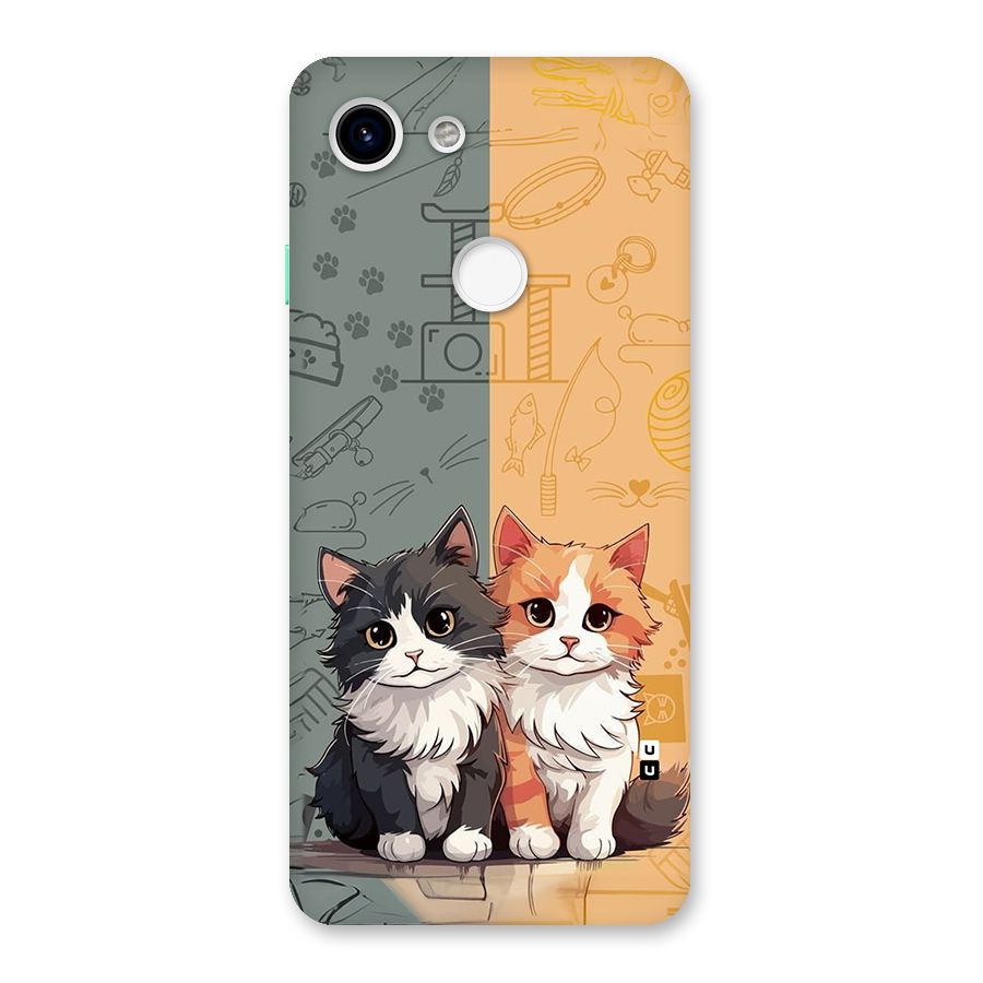 Cute Lovely Cats Back Case for Google Pixel 3