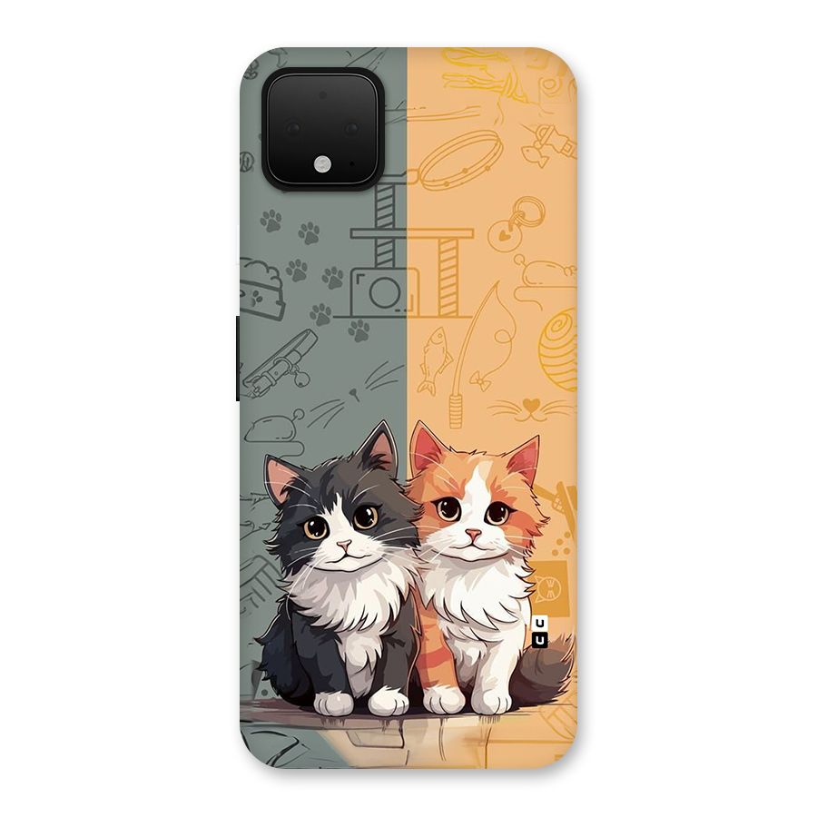 Cute Lovely Cats Back Case for Google Pixel 4 XL