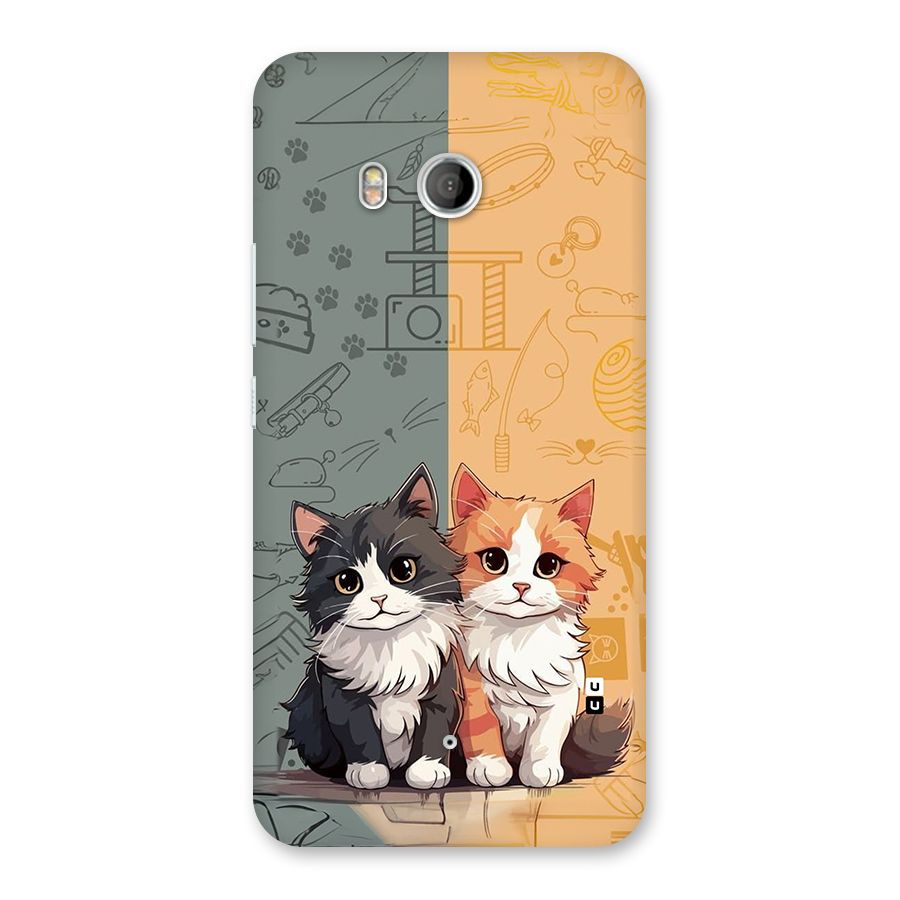 Cute Lovely Cats Back Case for HTC U11
