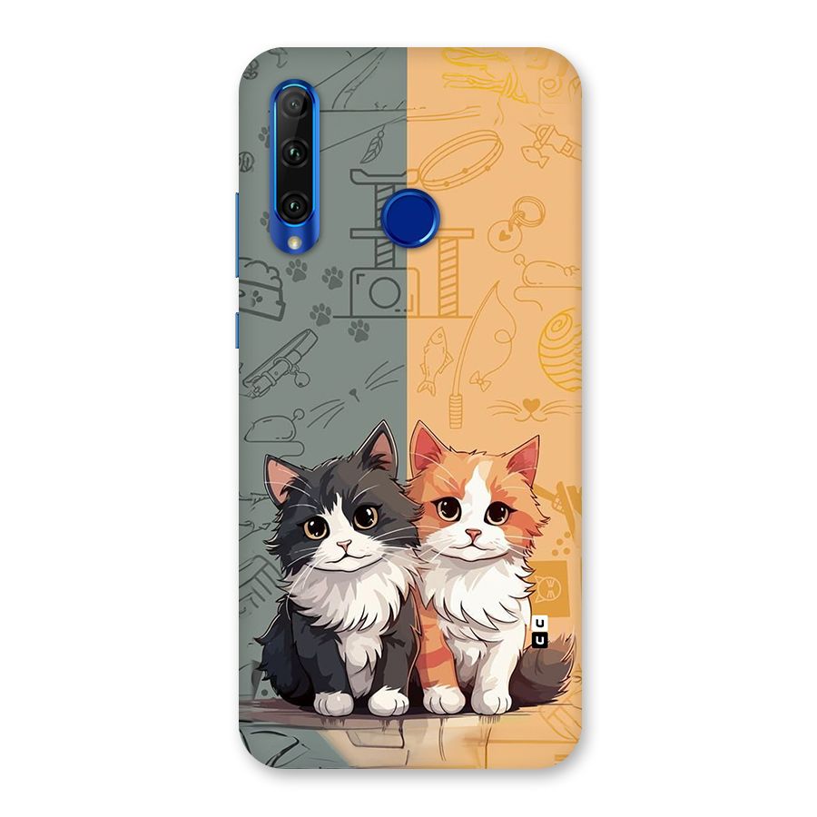Cute Lovely Cats Back Case for Honor 20i