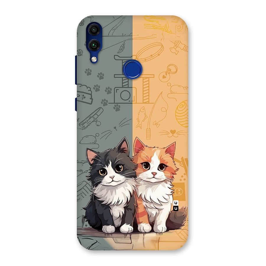 Cute Lovely Cats Back Case for Honor 8C